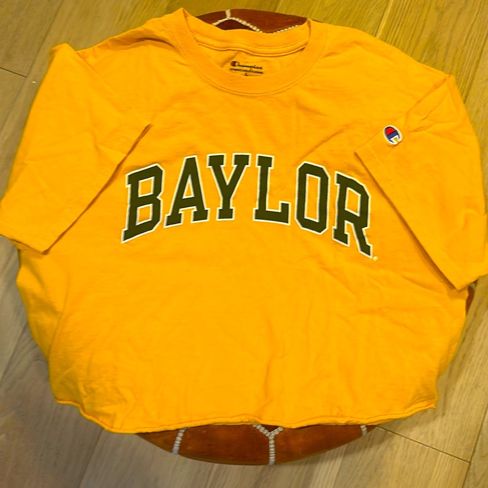 Champion cropped Baylor University T-shirt